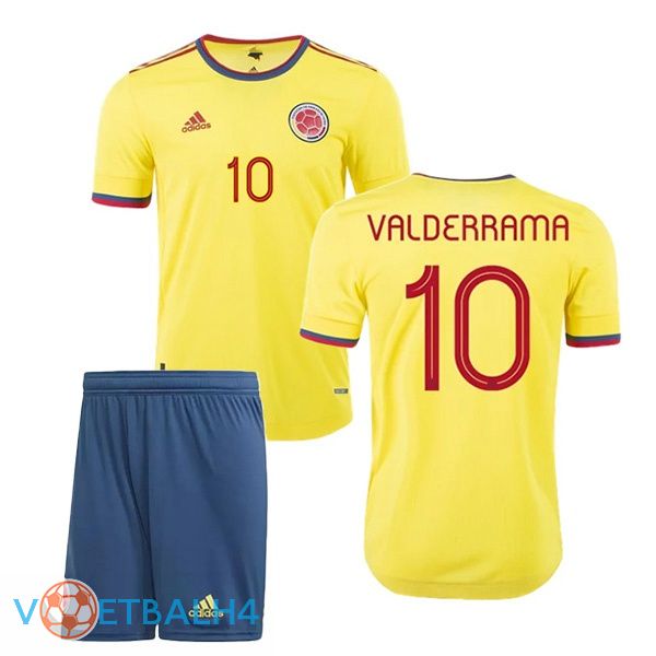 Colombia (VALDERRAMA 10) kinderen thuis jersey 2020/2021