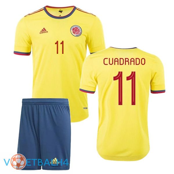 Colombia (CUADRADO 11) kinderen thuis jersey 2020/2021