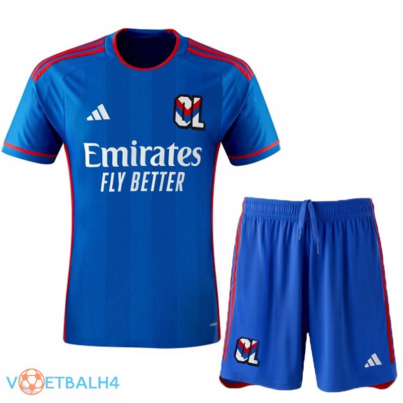 Lyon OL voetbal jersey uit + korte broek 2023/2024