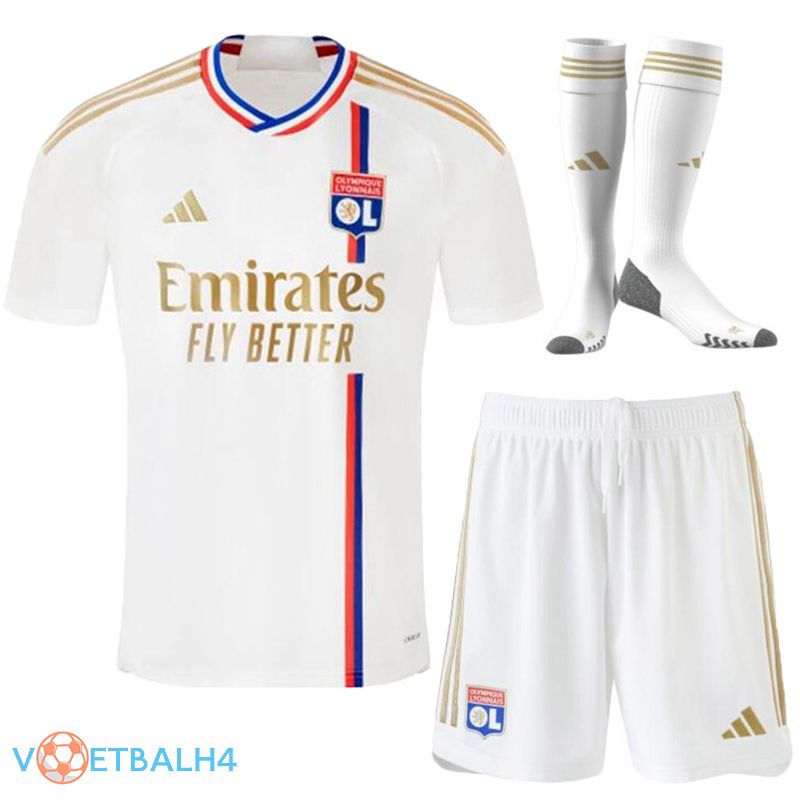 Lyon OL voetbal jersey thuis (korte broek + sok) 2023/2024