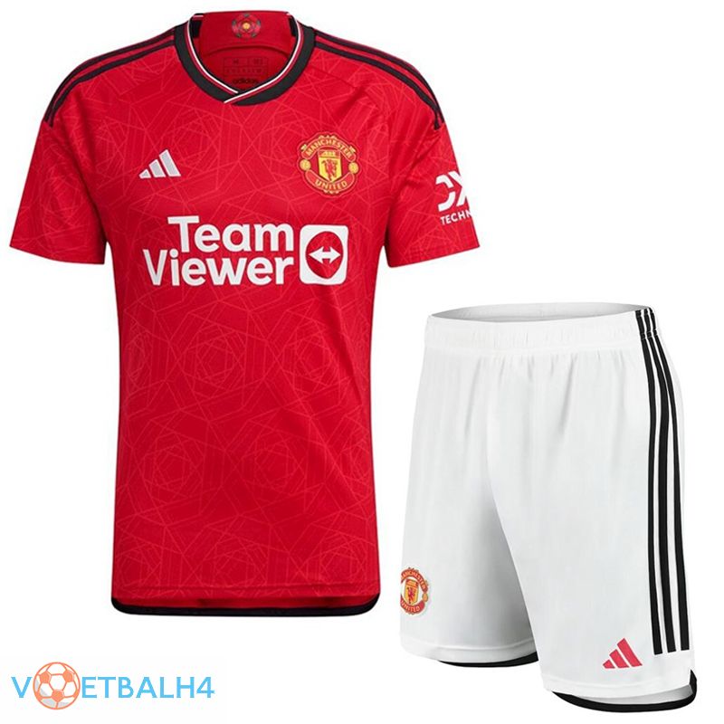 Manchester United voetbal jersey thuis + korte broek 2023/2024