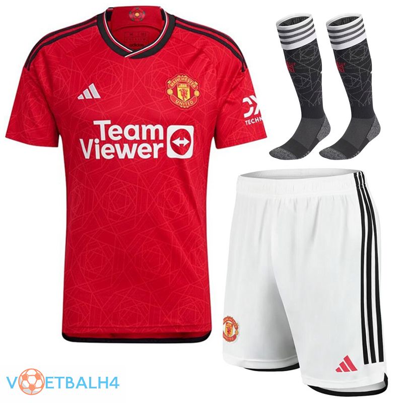 Manchester United voetbal jersey thuis (korte broek + sok) 2023/2024