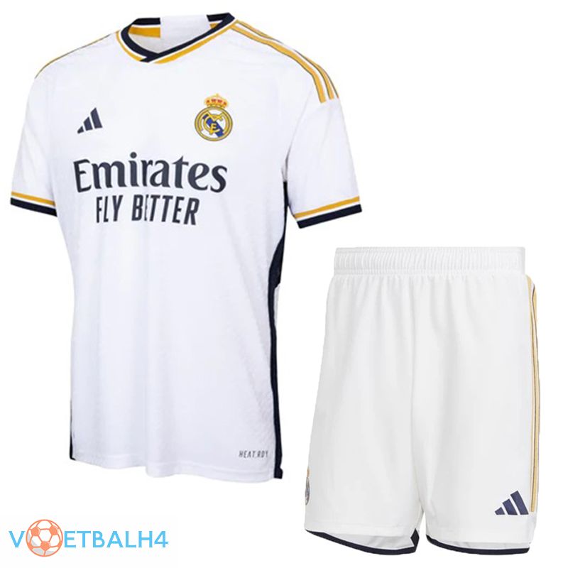 Real Madrid voetbal jersey thuis + korte broek 2023/2024