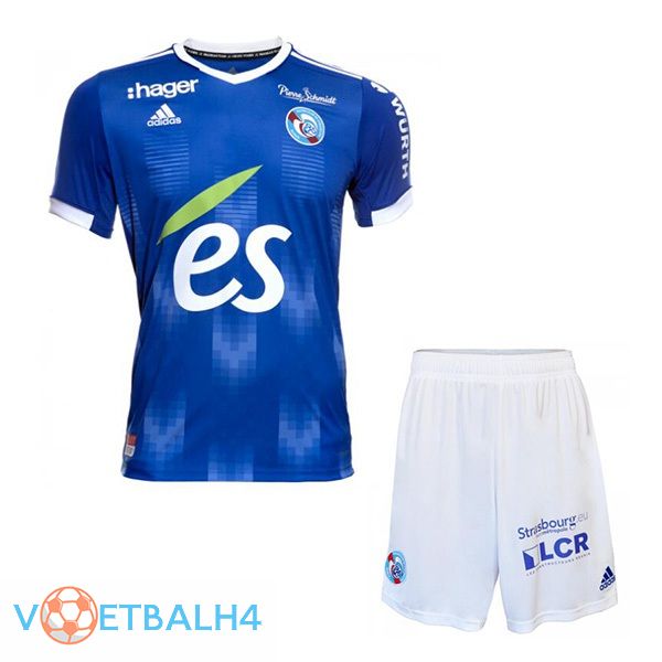 RC Strasbourg Alsace kinderen thuis jersey 21/22