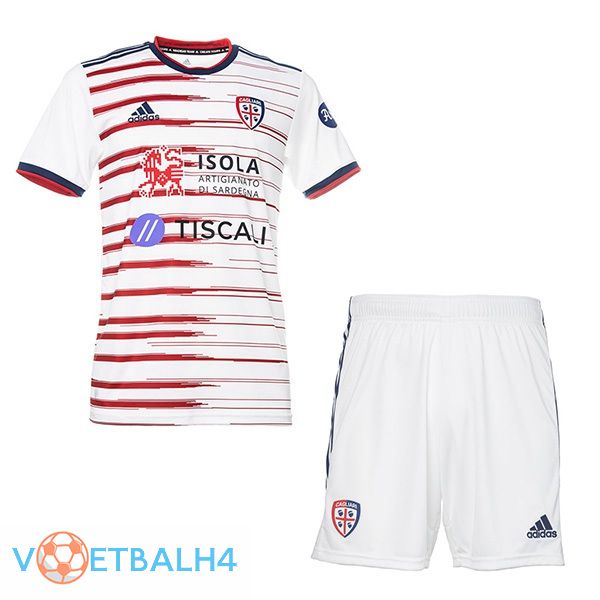 Cagliari Calcio kinderen uit jersey wit 21/22