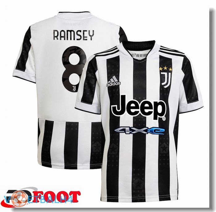 Juventus (Ramsey 8) thuis jersey zwart/wit 2021/2022