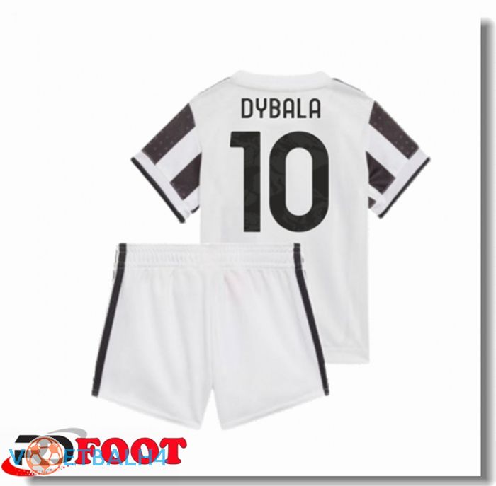 Juventus (DYBALA 10) kinderen thuis jersey zwart/wit 2021/2022