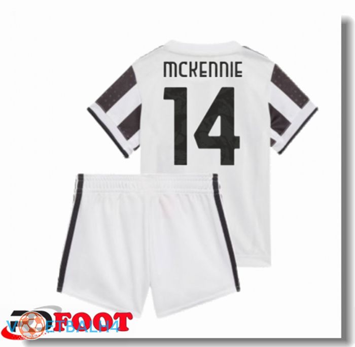 Juventus (McKENNIE 14) kinderen thuis jersey zwart/wit 2021/2022