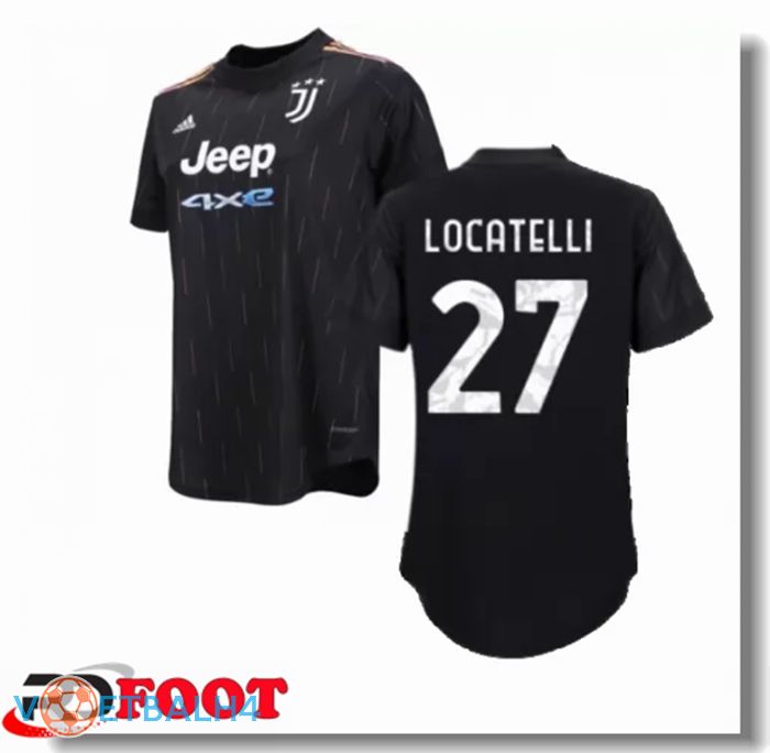 Juventus (LOCATELLI 27) Dames uit jersey zwart 2021/2022