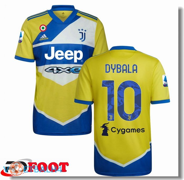 Juventus (DYBALA 10) derde jersey geel 2021/2022