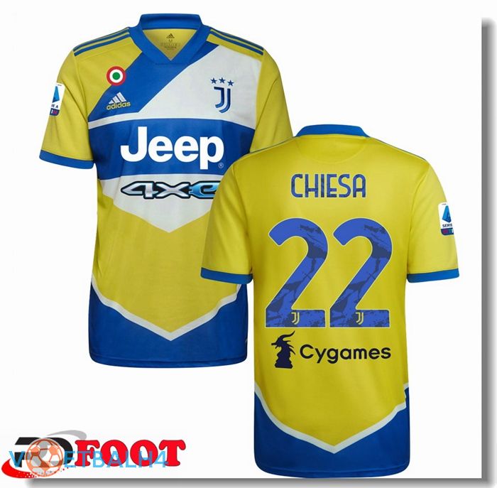 Juventus (CHIESA 22) derde jersey geel 2021/2022