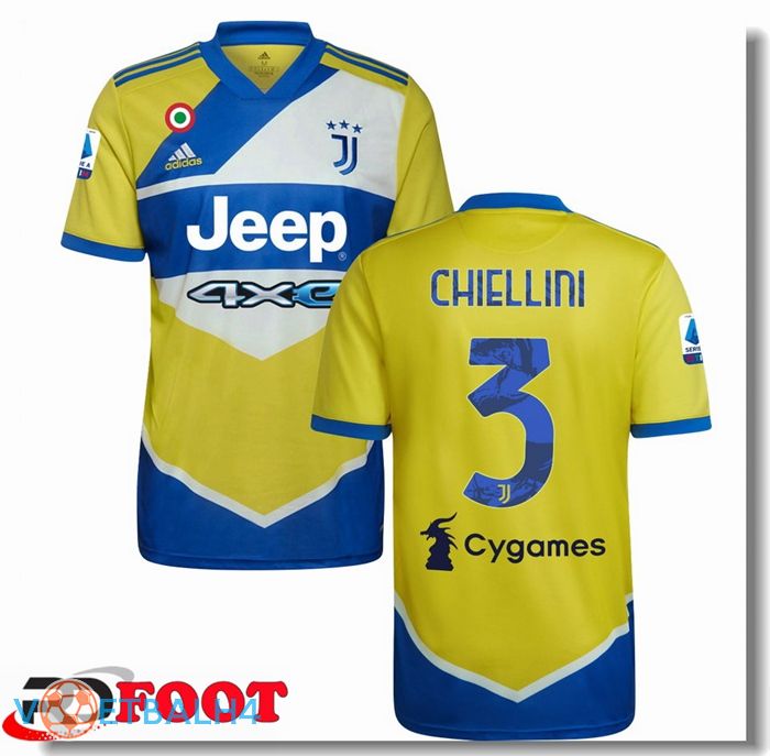 Juventus (CHIELLINI 3) derde jersey geel 2021/2022