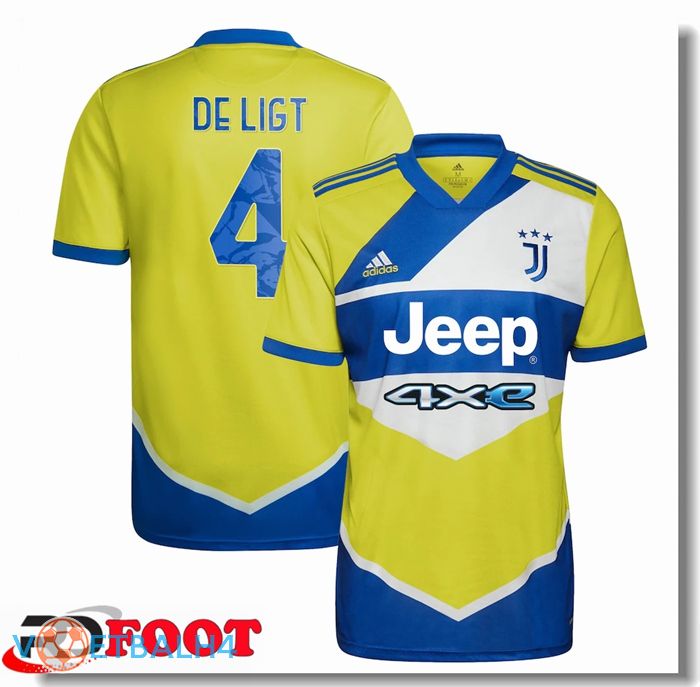 Juventus (De Ligt 4) derde jersey geel 2021/2022