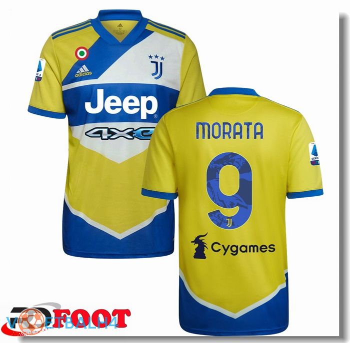 Juventus (MORATA 9) derde jersey geel 2021/2022