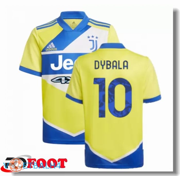 Juventus (DYBALA 10) kinderen derde jersey geel 2021/2022