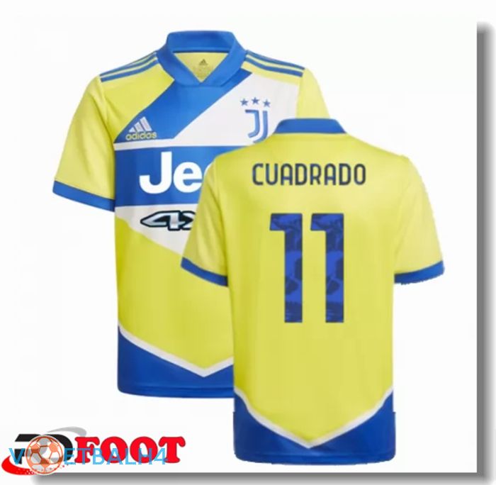 Juventus (CUADRADO 11) kinderen derde jersey geel 2021/2022