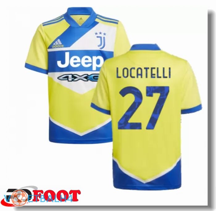 Juventus (LOCATELLI 27) kinderen derde jersey geel 2021/2022