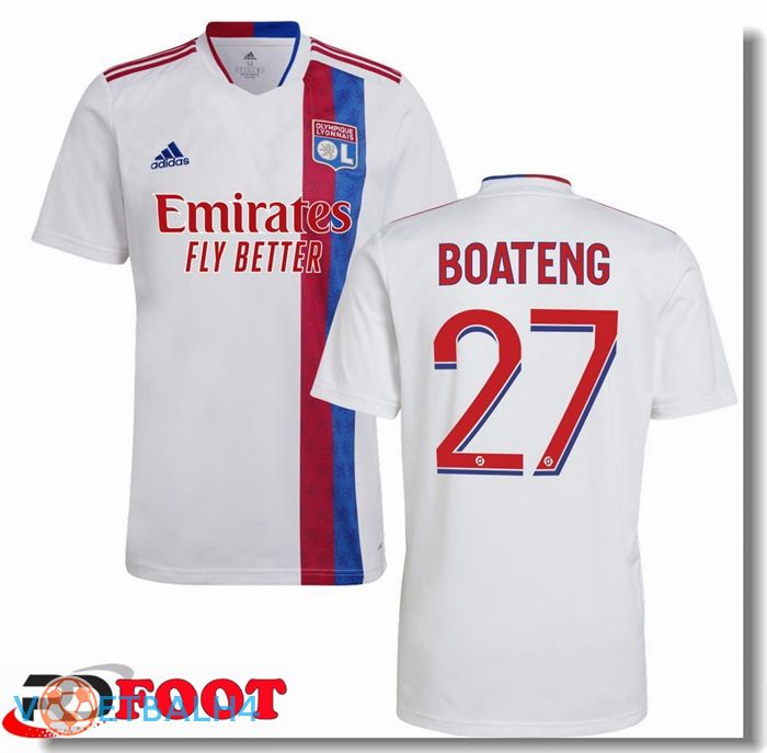 Olympique Lyon (BOATENG 27) thuis jersey wit 2021/2022