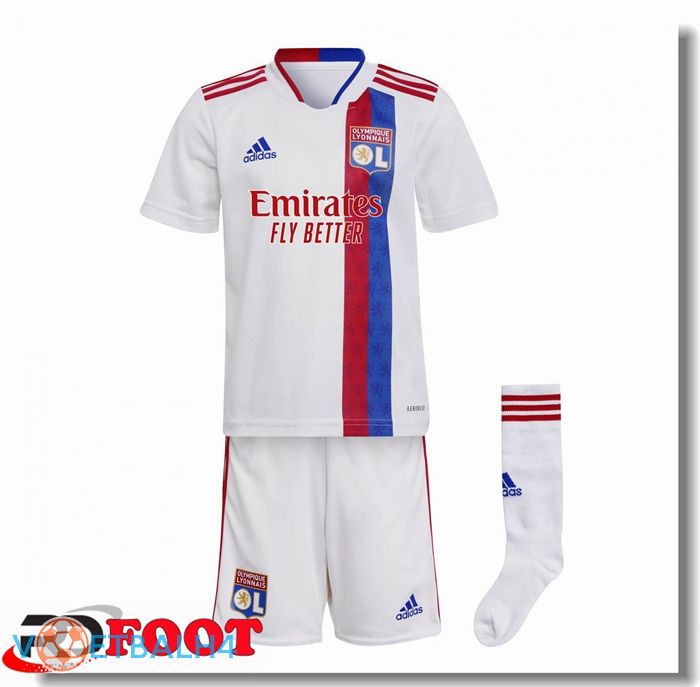 Olympique Lyon kinderen thuis jersey wit 2021/2022