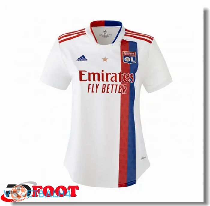 Olympique Lyon Dames thuis jersey wit 2021/2022