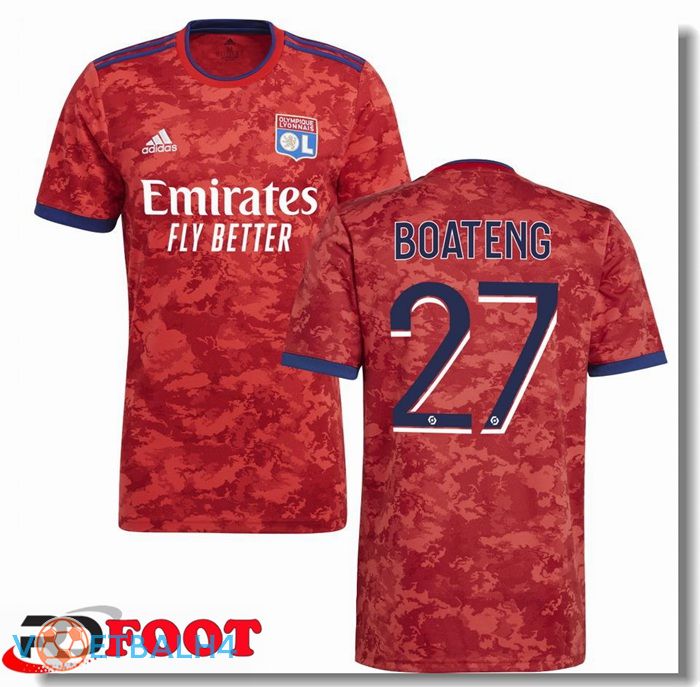 Olympique Lyon (BOATENG 27) uit jersey rood 2021/2022