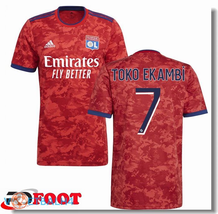 Olympique Lyon (TOKO EKAMBI 7) uit jersey rood 2021/2022