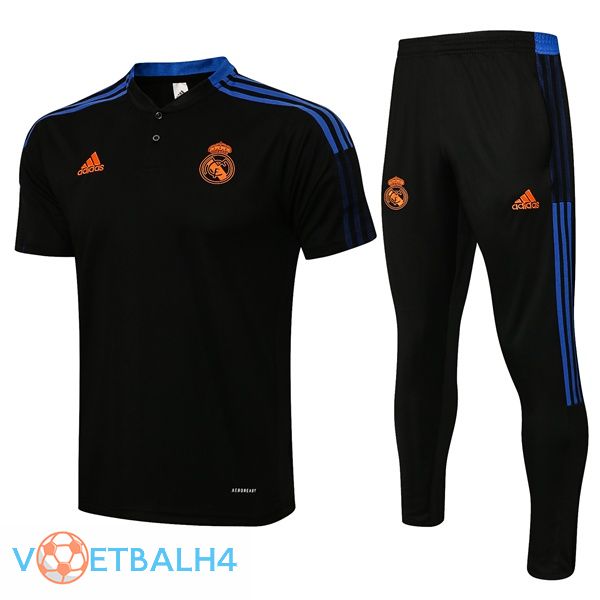 Real Madrid Polo Shirt + broek zwart 2021/2022