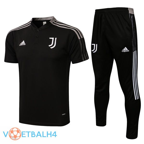 Juventus Polo Shirt + broek zwart 2021/2022