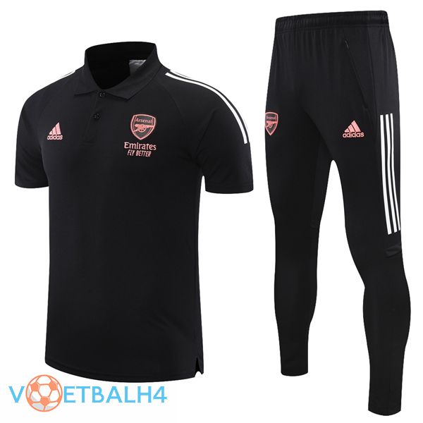 Arsenal Polo Shirt + broek zwart 2021/2022