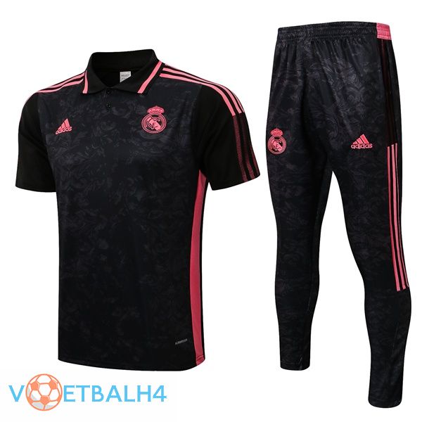 Real Madrid Polo Shirt + broek zwart 2021/2022