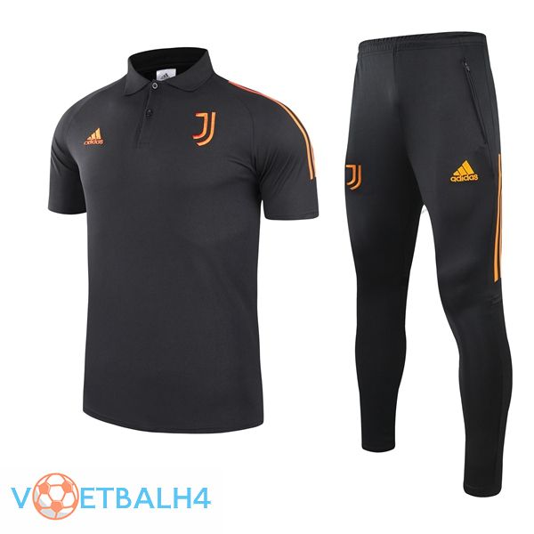 Juventus Polo Shirt + broek zwart 2021/2022