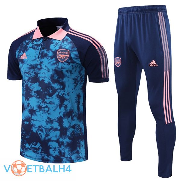 Arsenal Polo Shirt + broek blauw 2021/2022