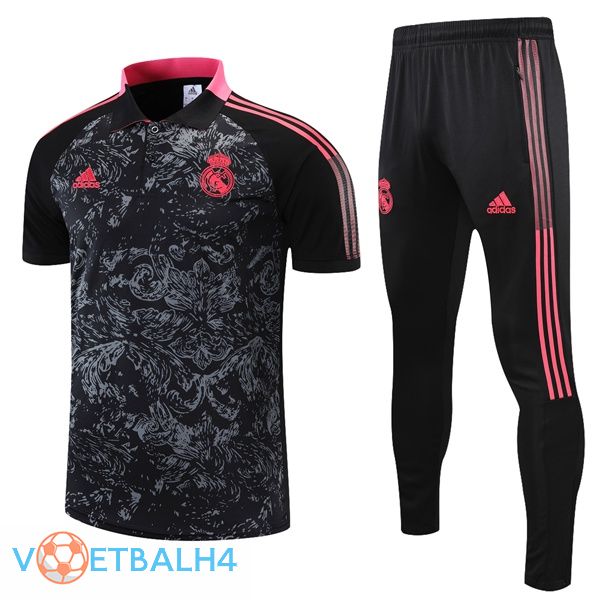 Real Madrid Polo Shirt + broek zwart 2021/2022