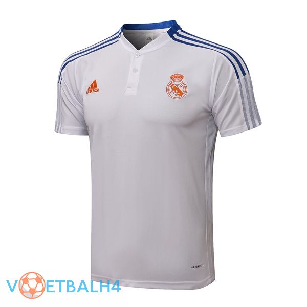 Real Madrid Polo Shirt wit 2021/2022