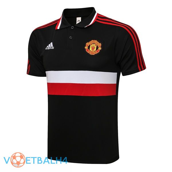 Manchester United Polo Shirt zwart 2021/2022