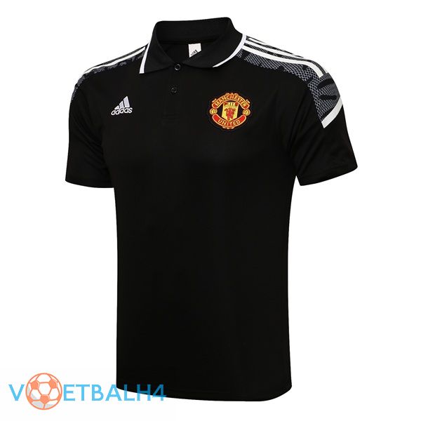 Manchester United Polo Shirt zwart 2021/2022