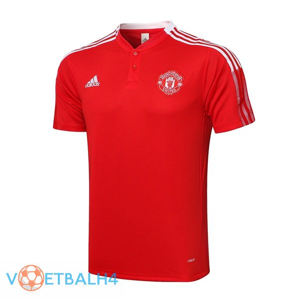 Manchester United Polo Shirt rood 2021/2022