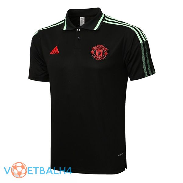 Manchester United Polo Shirt zwart 2021/2022