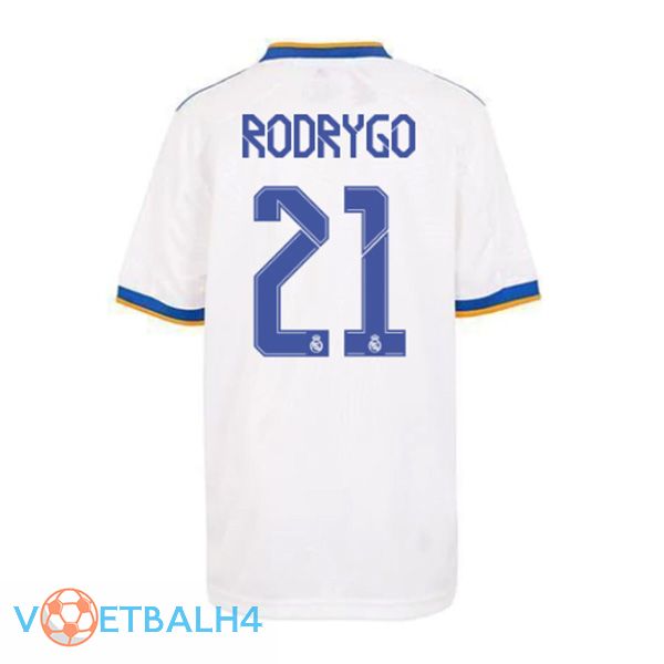 Real Madrid (Rodrygo 21) thuis jersey wit 2021/2022