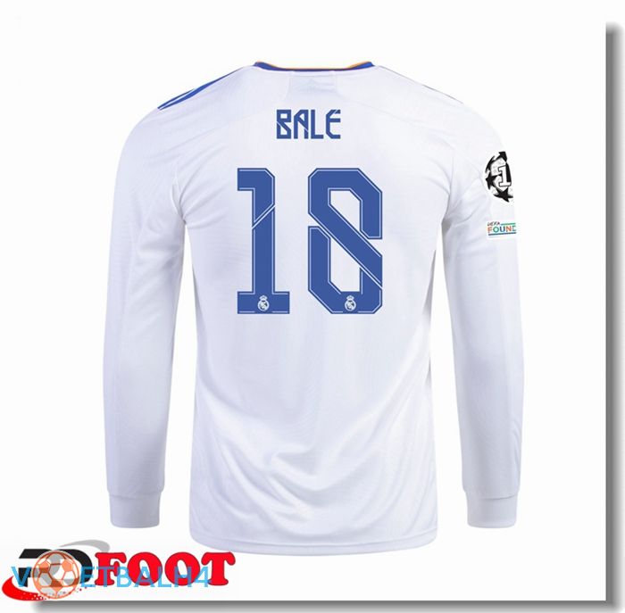 Real Madrid (GARETH BALE 18) thuis jersey lange mouw2021/2022