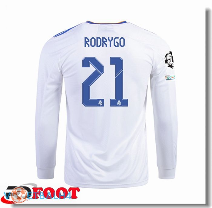 Real Madrid (Rodrygo 21) thuis jersey lange mouw2021/2022