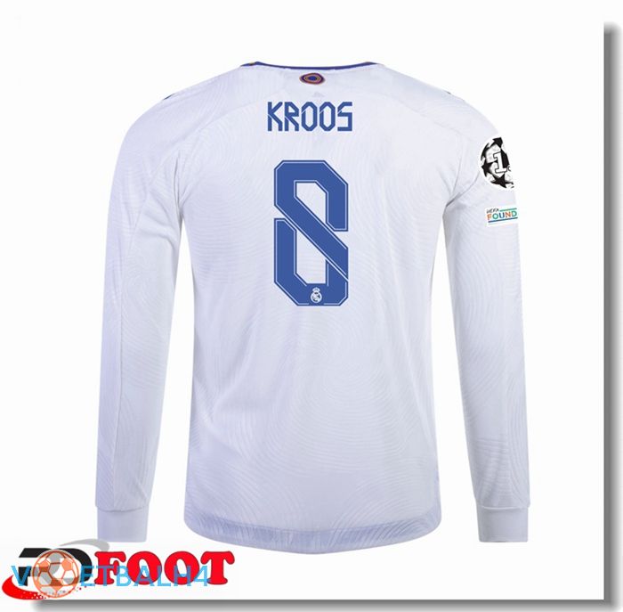 Real Madrid (TONI KROOS 8) thuis jersey lange mouw2021/2022