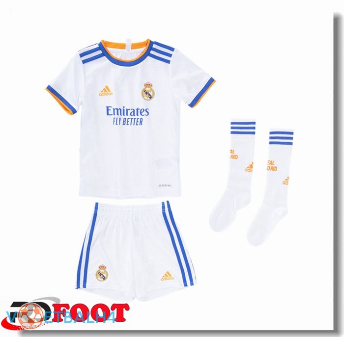 Real Madrid kinderen thuis jersey wit 2021/2022