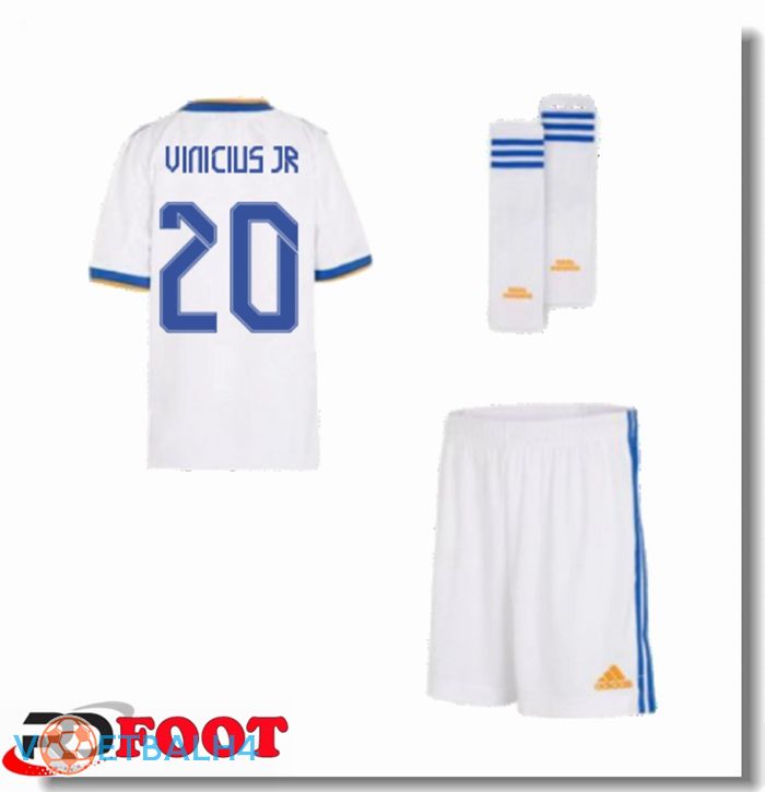 Real Madrid (VINI JR 20) kinderen thuis jersey wit 2021/2022