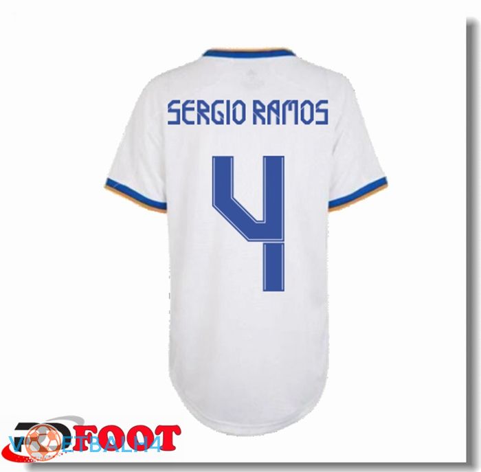 Real Madrid (SERGIO RAMOS 4) Dames thuis jersey wit 2021/2022