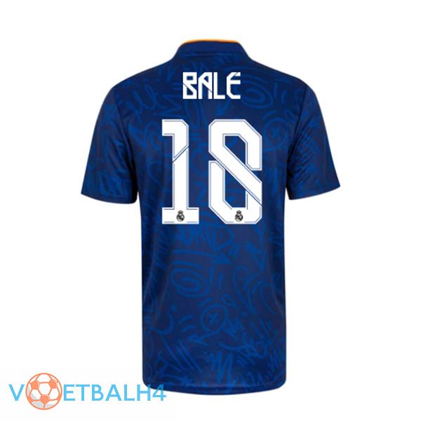 Real Madrid (GARETH BALE 18) uit jersey blauw 2021/2022