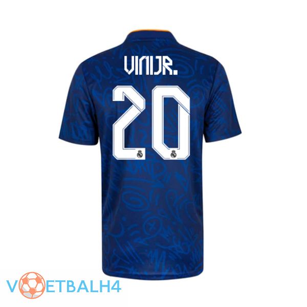 Real Madrid (VINI JR 20) uit jersey blauw 2021/2022