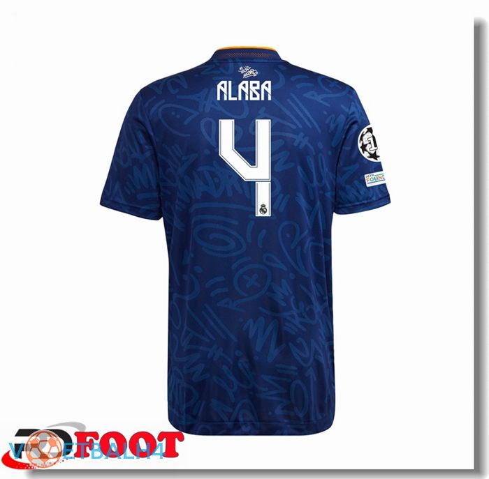 Real Madrid (SERGIO RAMOS 4) uit jersey blauw 2021/2022