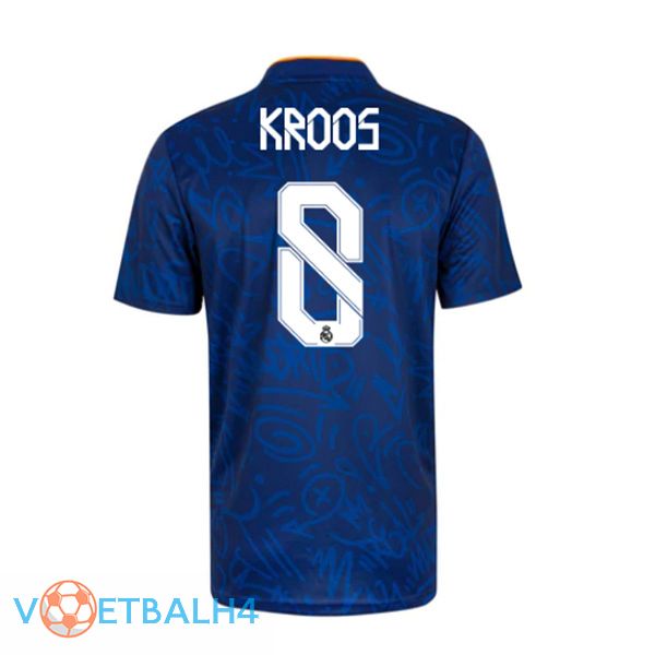 Real Madrid (KROOS 8) uit jersey blauw 2021/2022