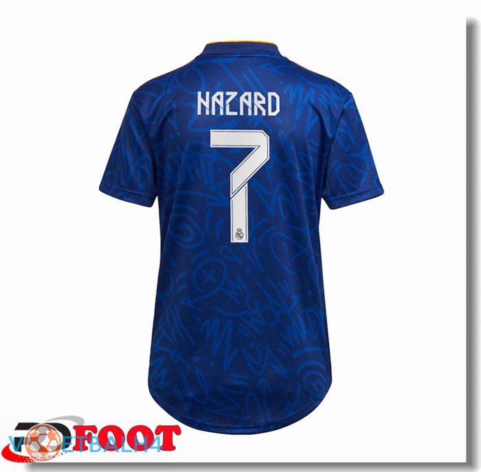 Real Madrid (HAZARD 7) Dames uit jersey blauw 2021/2022